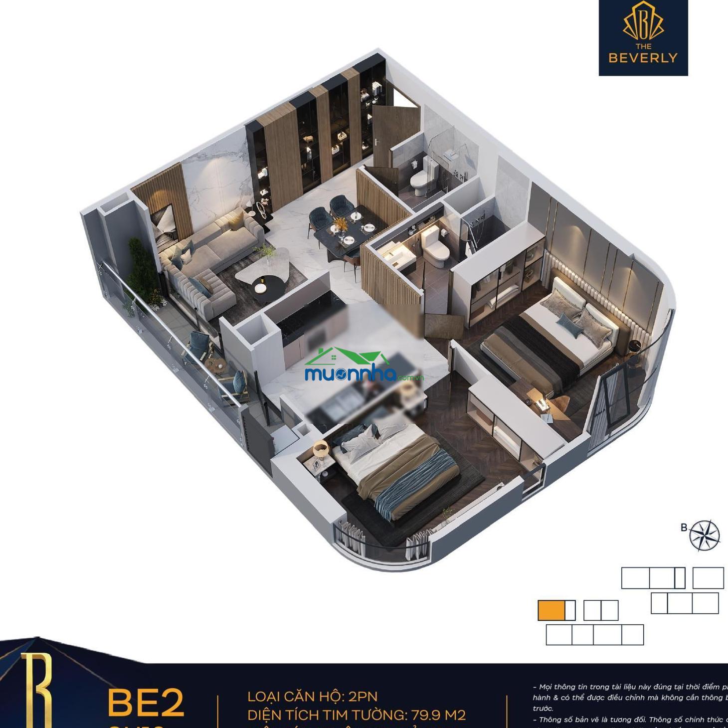 Căn hộ 2pn 80m2 cao cấp tại vinhomes grand park view đẹp giá chỉ 4,9 tỷ. nhà mới 100% vào ở ngay - 2