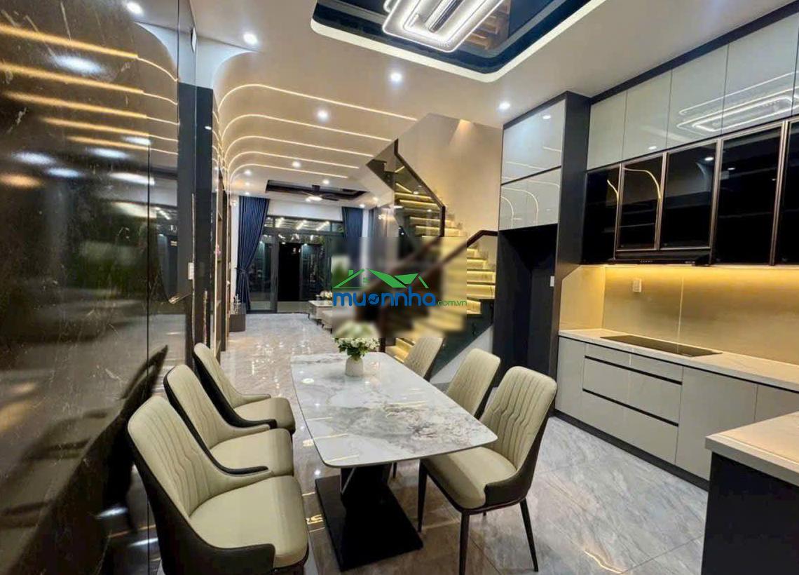 Nhà 4 tầng full nội thất đường thạnh lộc 27 phường thạnh lộc q12, dt 79,2m (4,1*19) hẻm 8m - 3