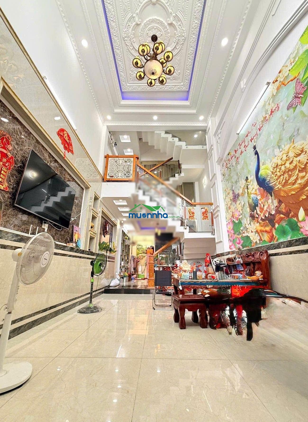 Nhà 4 tầng đường tân chánh hiệp 26, phường tân chánh hiệp, q12, dt 77m². hẻm ôtô giá 6,45tỷ