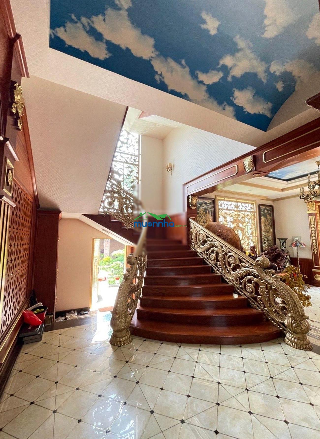 Biệt thự siêu sang, p. bình trưng, diện tích khủng 652m2 full thổ ngang 5.4m nở hậu nội thất xịn sò - 4