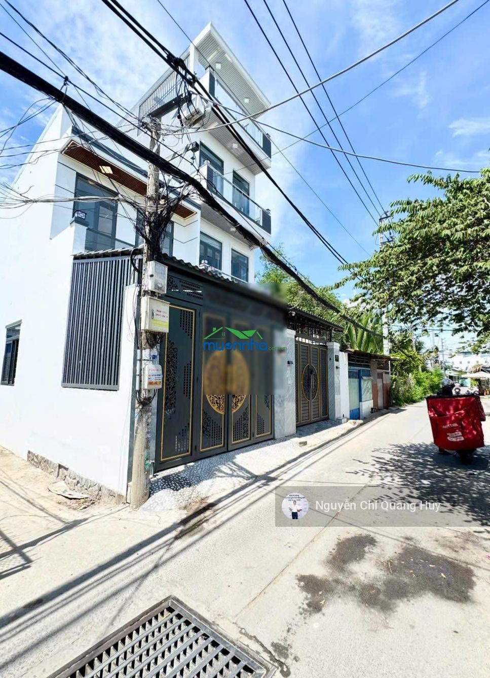 Nhà phố sang trọng vào ở ngay - hẻm thông 6m 2581 huỳnh tấn phát - 4m x 16m sổ hồng giá 5,75 tỷ - 4