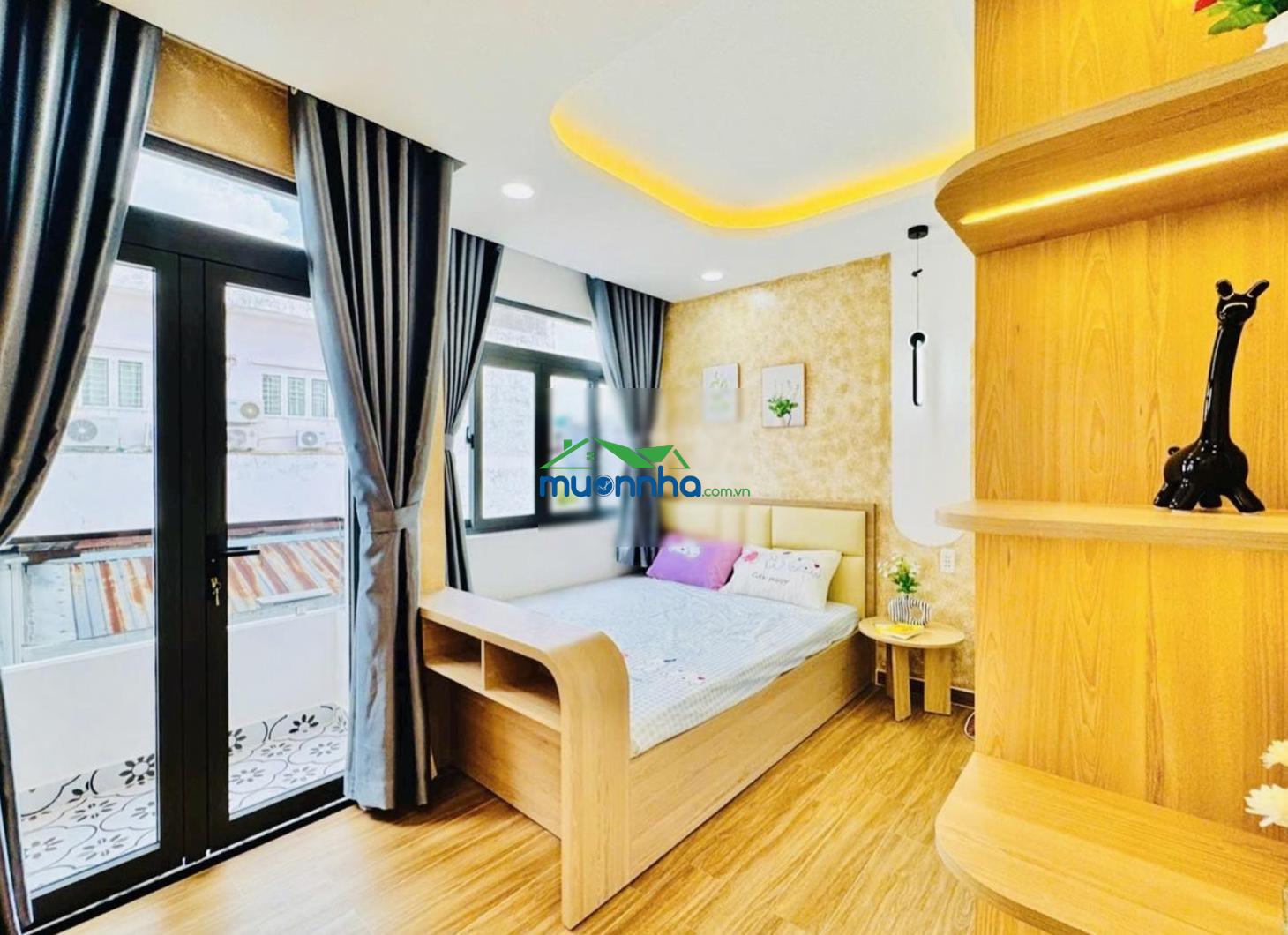 Hxh nguyễn văn đậu, hoàng hoa thám, 4 tầng(3pn) sd: 100m2, sân thượng, 20m ra mặt tiền
