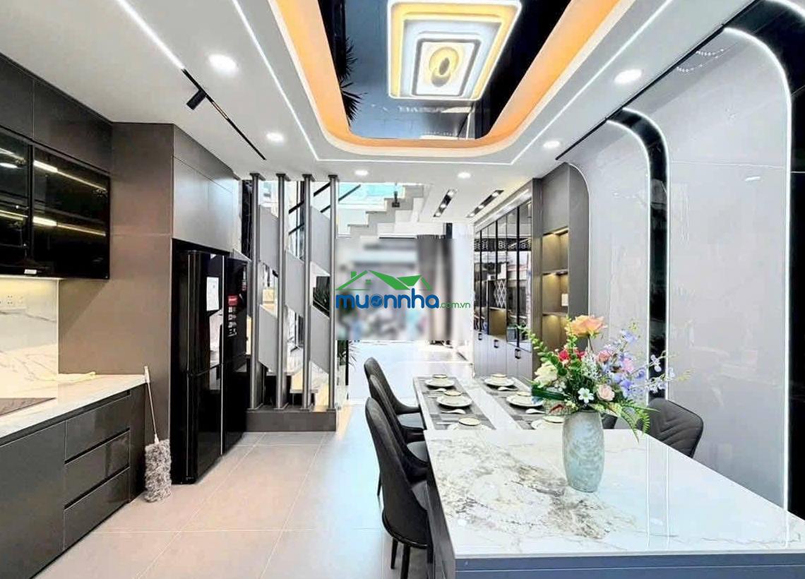 Bán nhà phố đẹp 4,5m x15m. xây 1 lửng 3 lầu hẻm 7m cách lê văn khương 70m. phường thới an. q12