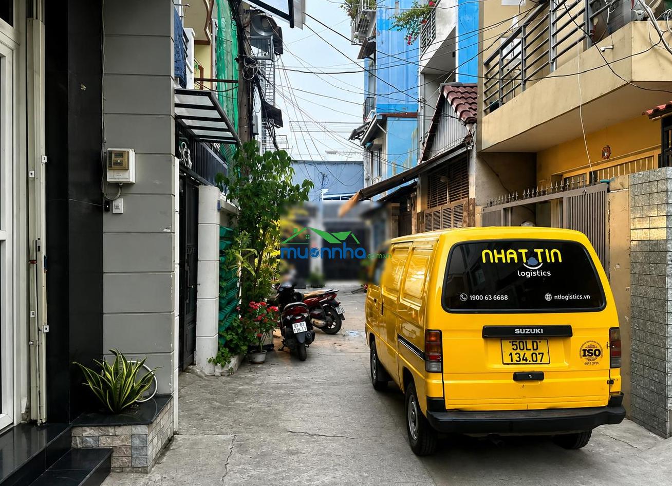 Xe hơi tới nhà - 4 tầng lầu - 52m² (vuông a4) - khu ẩm thực bùi đình túy, gần chợ bà chiểu - 4