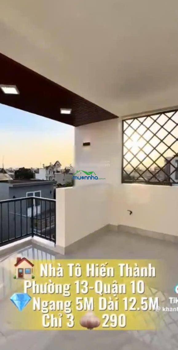 Cô chú đi mỹ định cư không sg nữa giá 3tỷ290tr. tô hiến thành q10 dt 62,5m2 hẻm 6m hđ thuê 19tr shr - 2