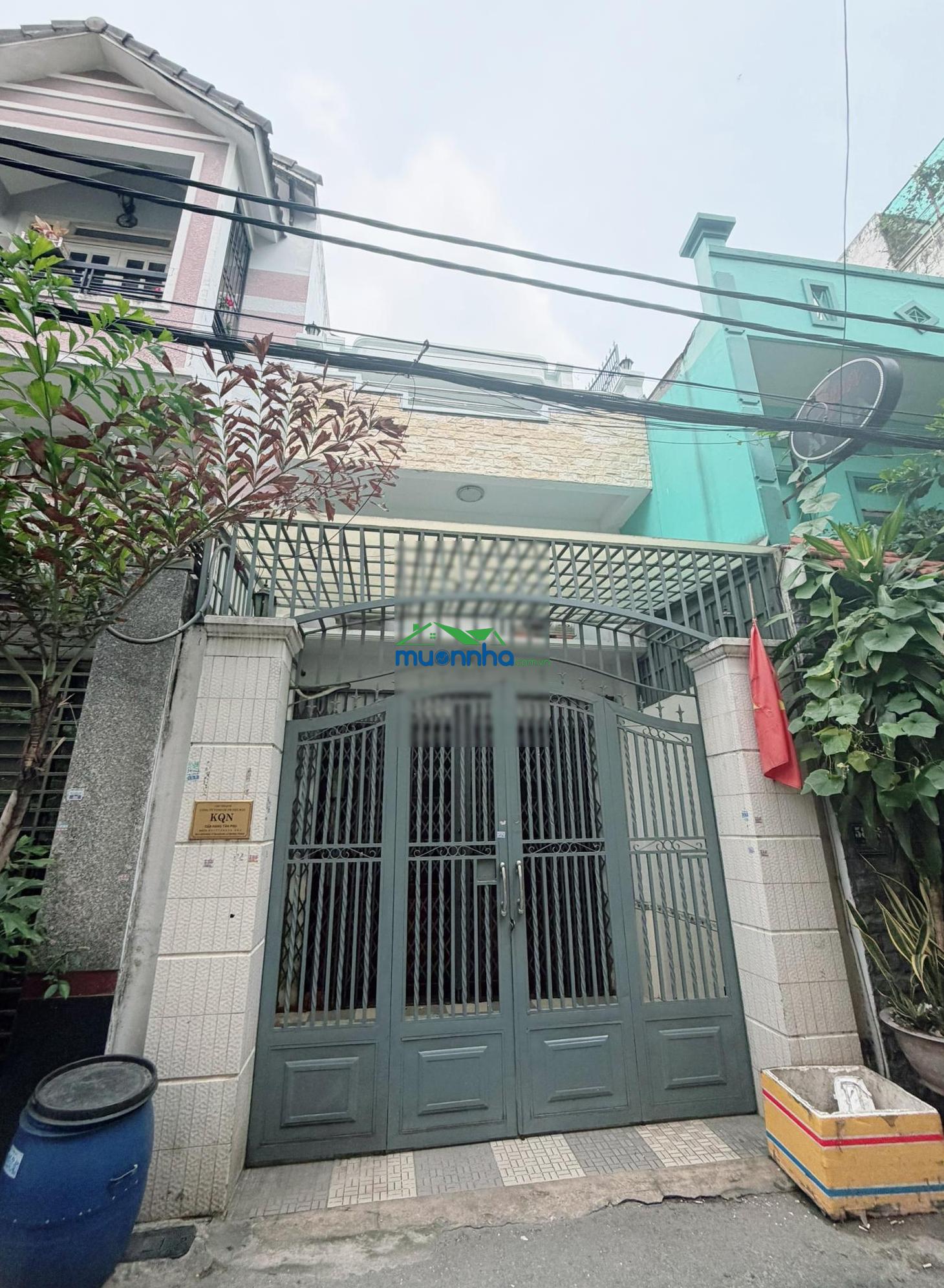 Bán nhà hẻm 5m hoa bằng - q tân phú - diện tích: 4x16,5m - giá 6,8 tỷ tl
