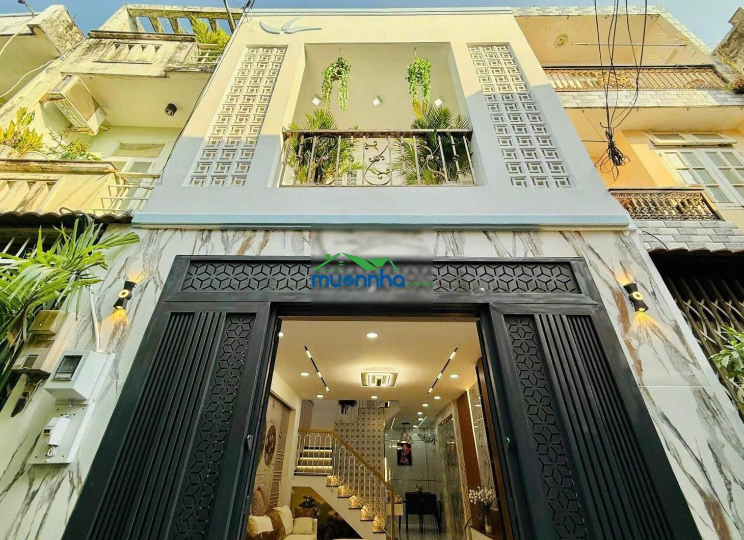 Xoay vốn kinh doanh bán gấp nhà 38,3m2 giá 1tỷ590 triệu đường phan văn trị phường 5 gò vấp sổ riêng