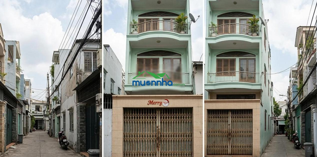 Nhà 4 tầng btct lê bình p4 tân bình ở ngay chỉ sơn nhẹ giá chỉ 3,65 tỷ - 3