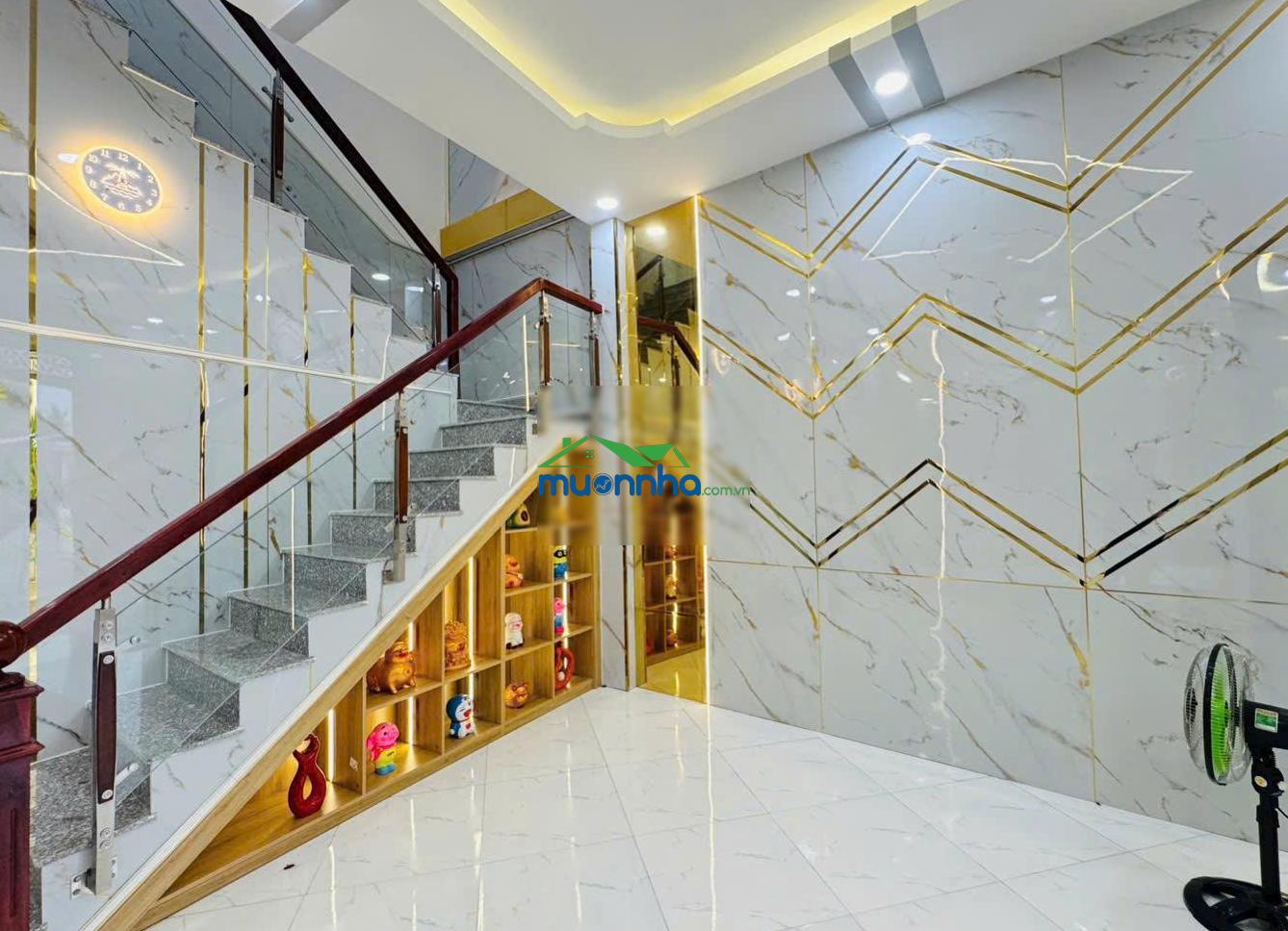 Lẽ 490tr mặt tiền nhà mới 1lầu sd 100m2 gần chợ bình chánh sổ hồng riêng,tặng nội thất kcn cầu tràm - 4
