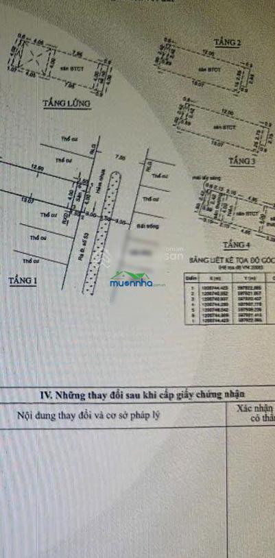 Bán nhà riêng tại số 53, an hội tây, 57,3m2, 4pn, 3wc