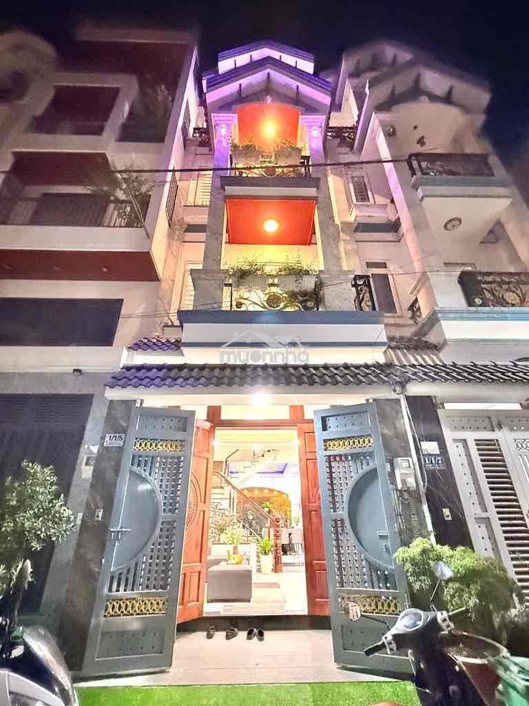 Nhà 4 tầng xây mới - 52m2 - tặng full nội thất - thới an- giá 6,45 tỷ