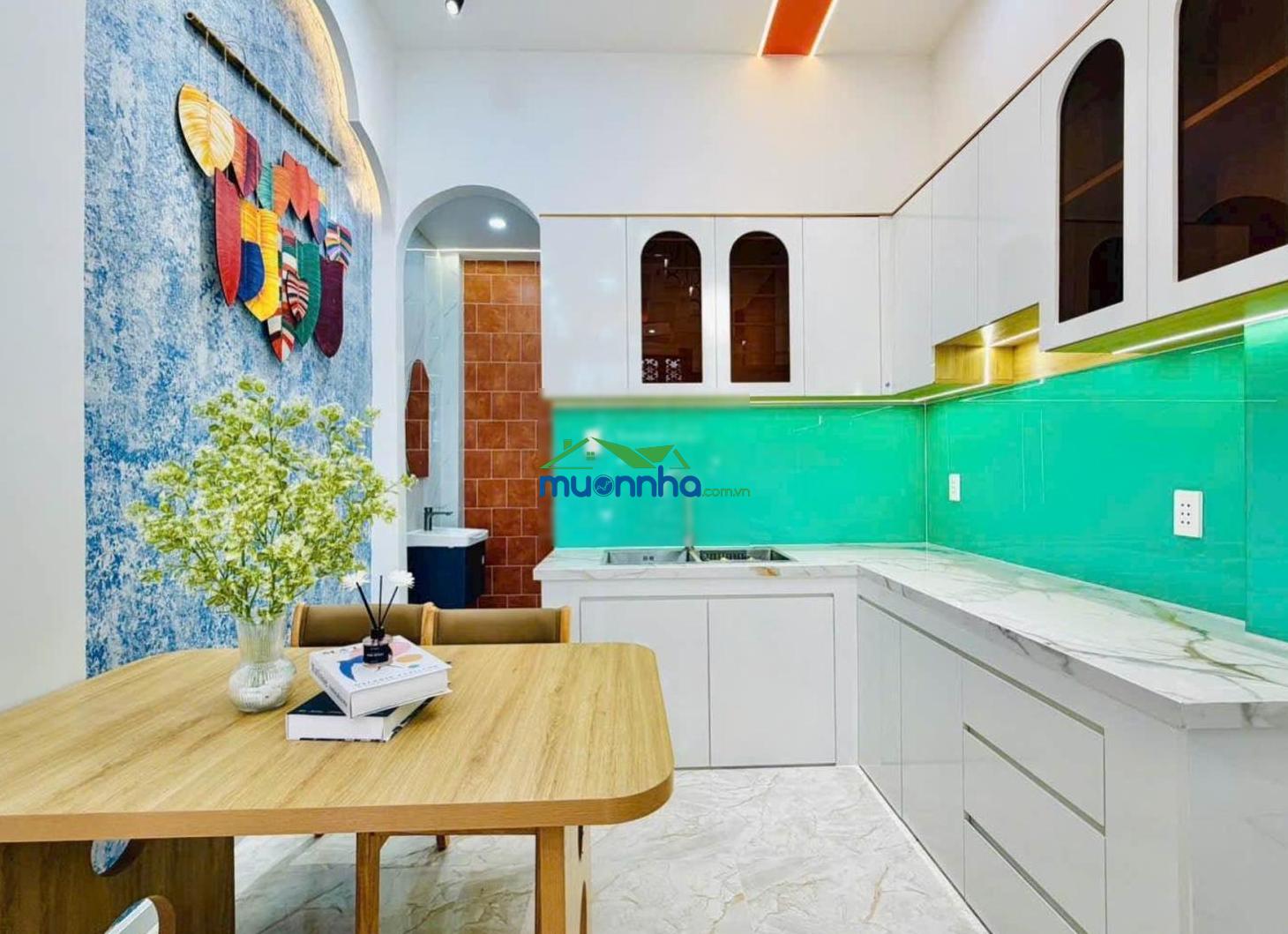 Nhà mới đẹp hxh thông tặng full nội thất giá tốt khu văn lang - 4