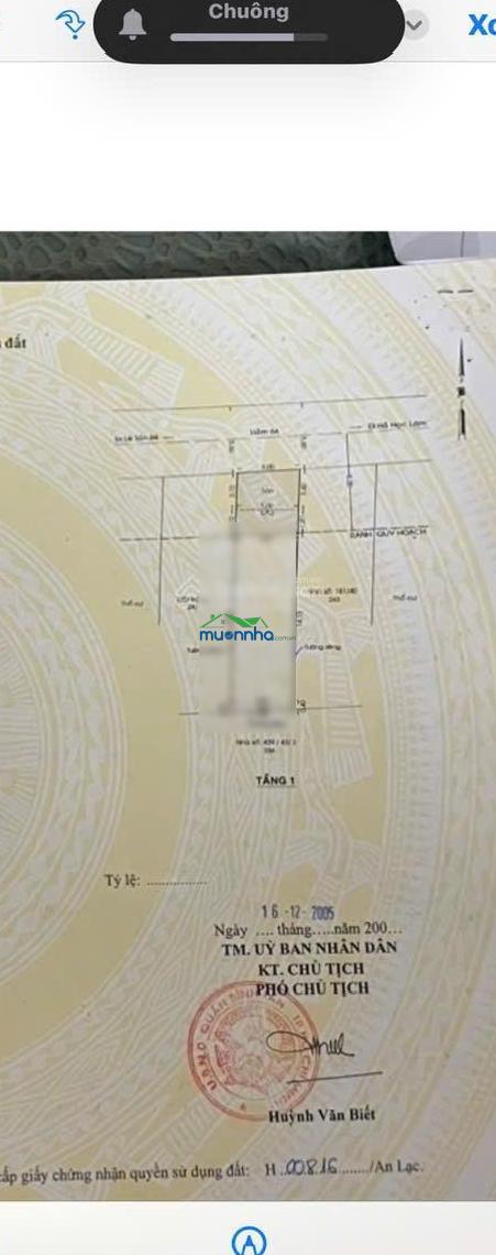 Bán nhà riêng tại 439/ (1 sẹc), hồ học lãm, 6,5 tỷ, 99m², giá tốt, chính chủ