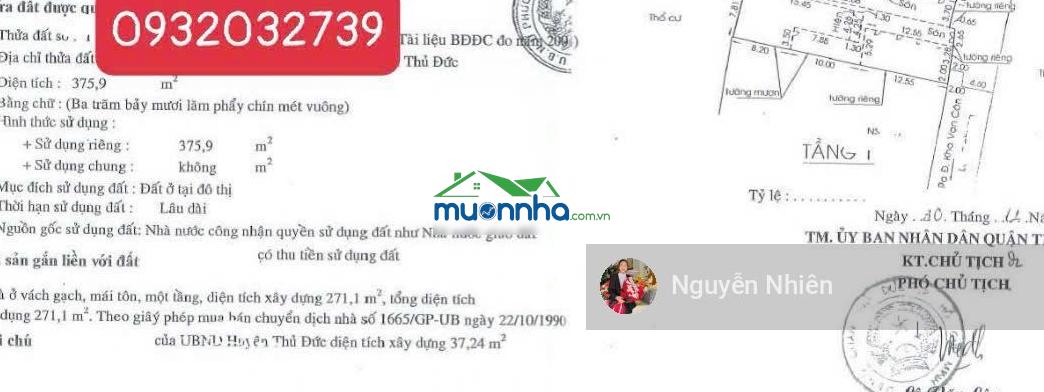 Săn kèo ngân hàng phát mãi. quá rẻ 29tr/m2 - thổ cư 375.8m2 - hẻm 7m - xây cao tầng, phân lô - 3