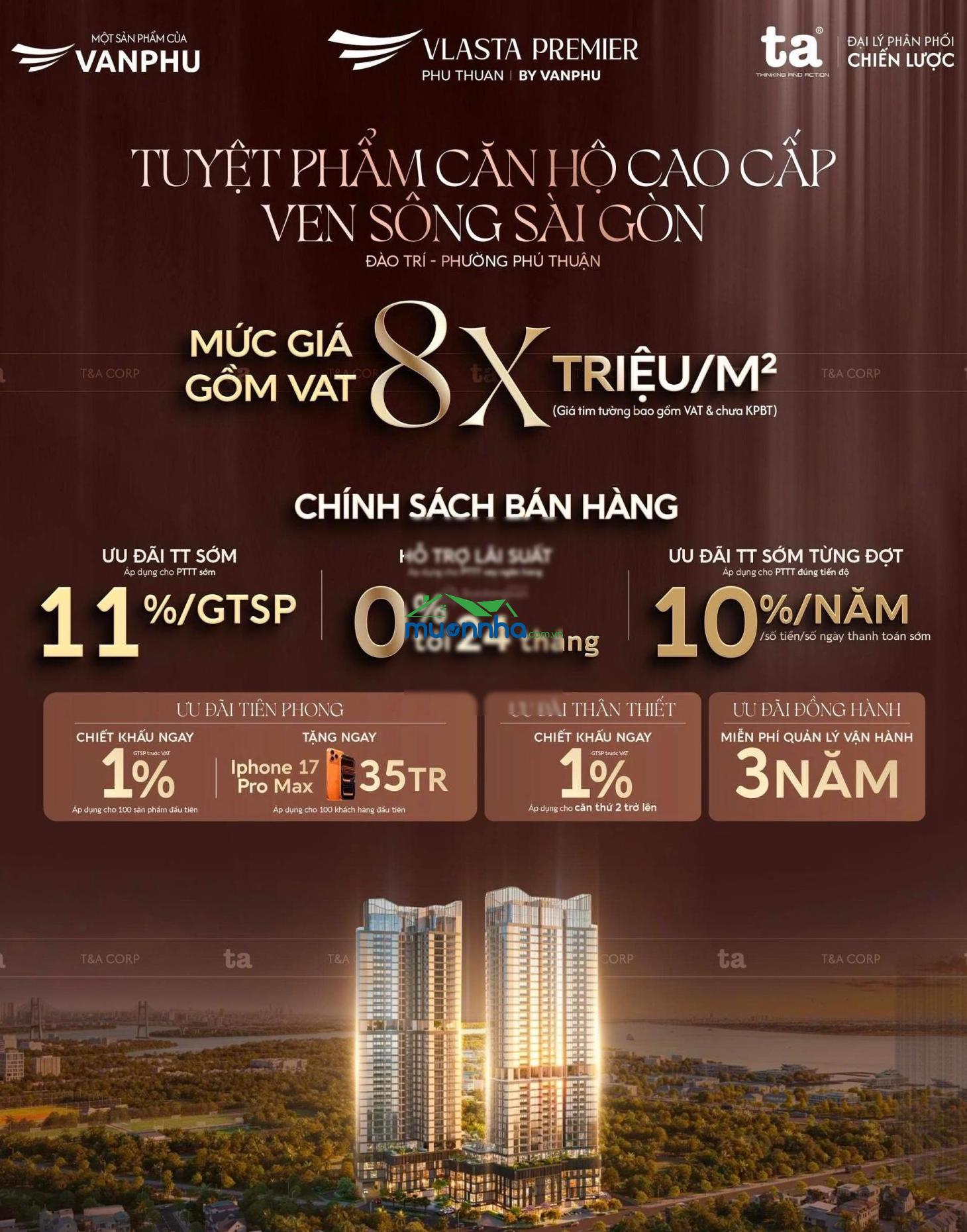 Booking căn hộ vlasta premier q7 nhận ngay ip17 promax, chiết khấu lên đến 13%.lãi suất 0% 24 tháng - 3