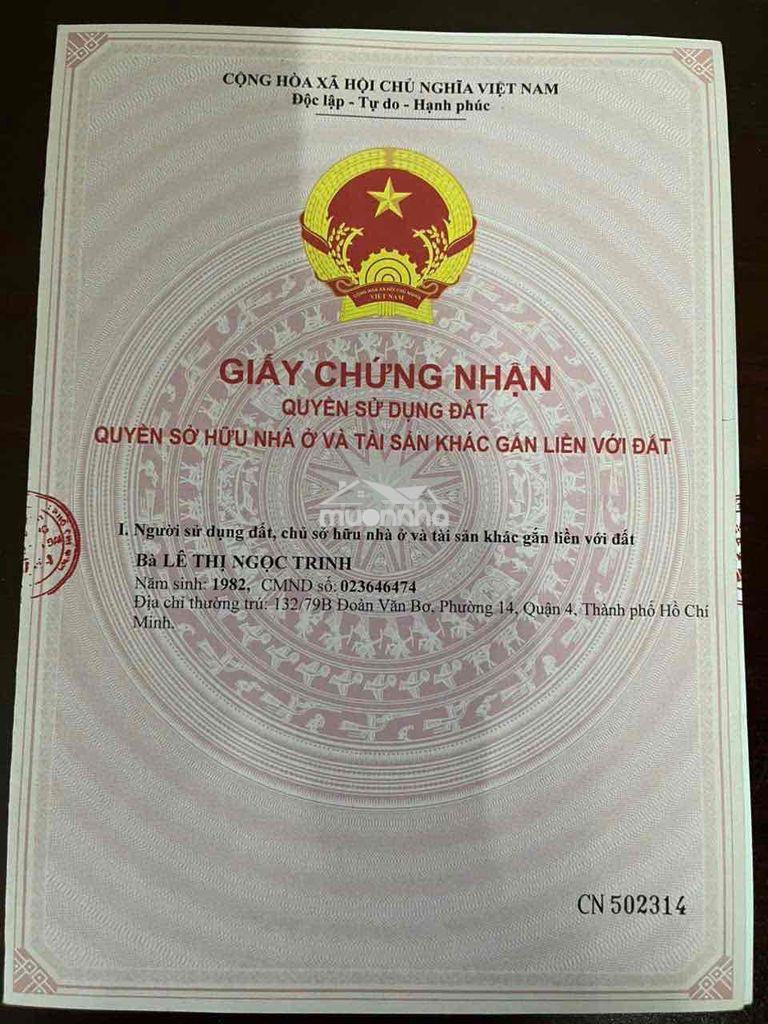 Nhà q4 chính chủ cần bán