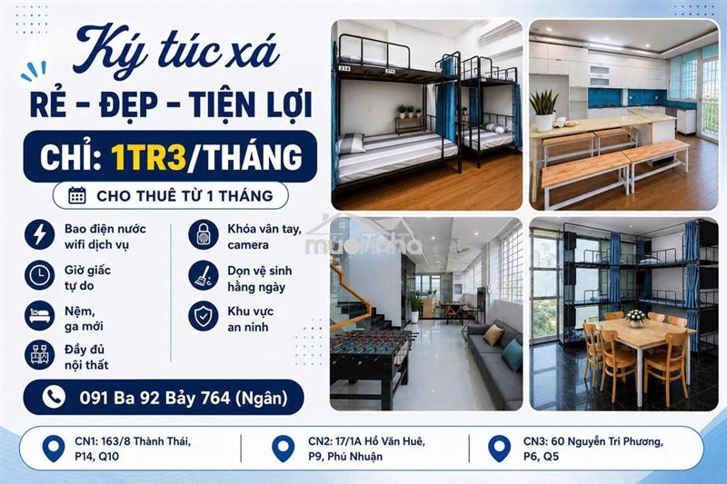 🔥  Ktx phú nhuận - gần trường, giá tốt cho sinh viên 🎓