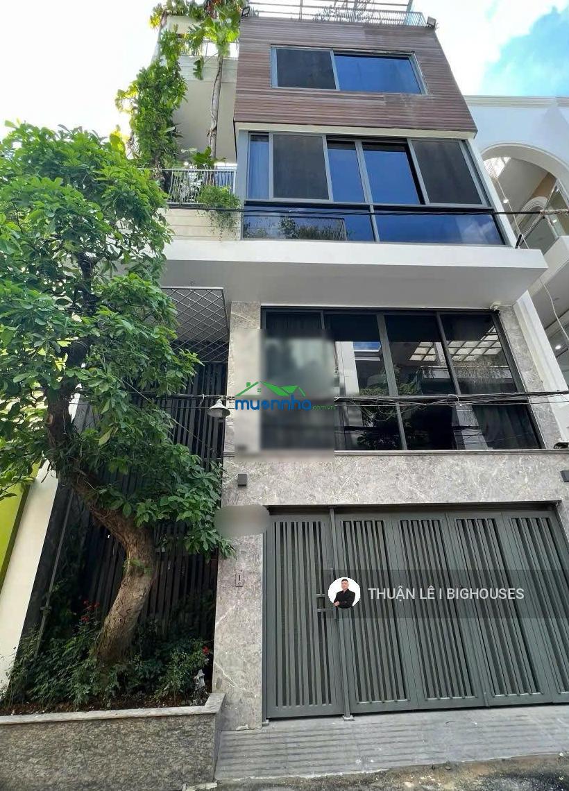 Nhà đẹp - khu villa. hẻm 6m nguyễn trọng tuyển. ngang lớn 7,5m x 12m. nhà 4 tầng st/6pn + gara lớn - 2