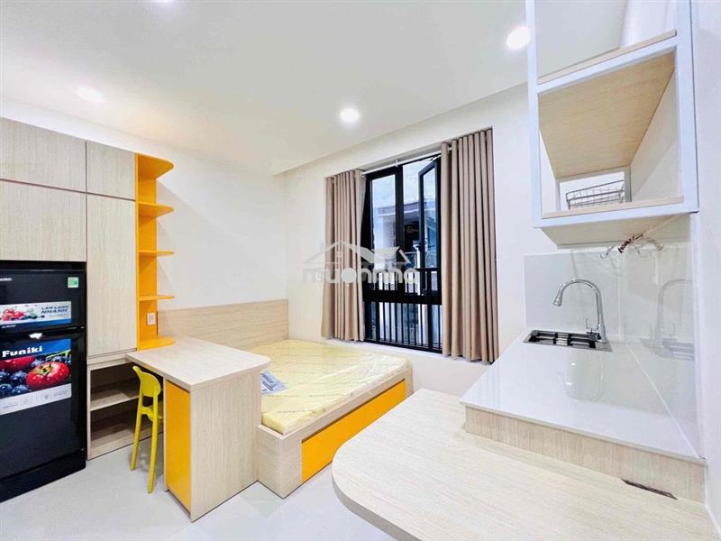 Cho thuê căn hộ dịch vụ full nội thất giá rẻ ban công riêng thoáng mát