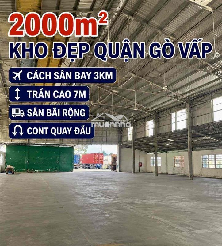2000m2. quận gò vấp. lưu kho. chuyển phát