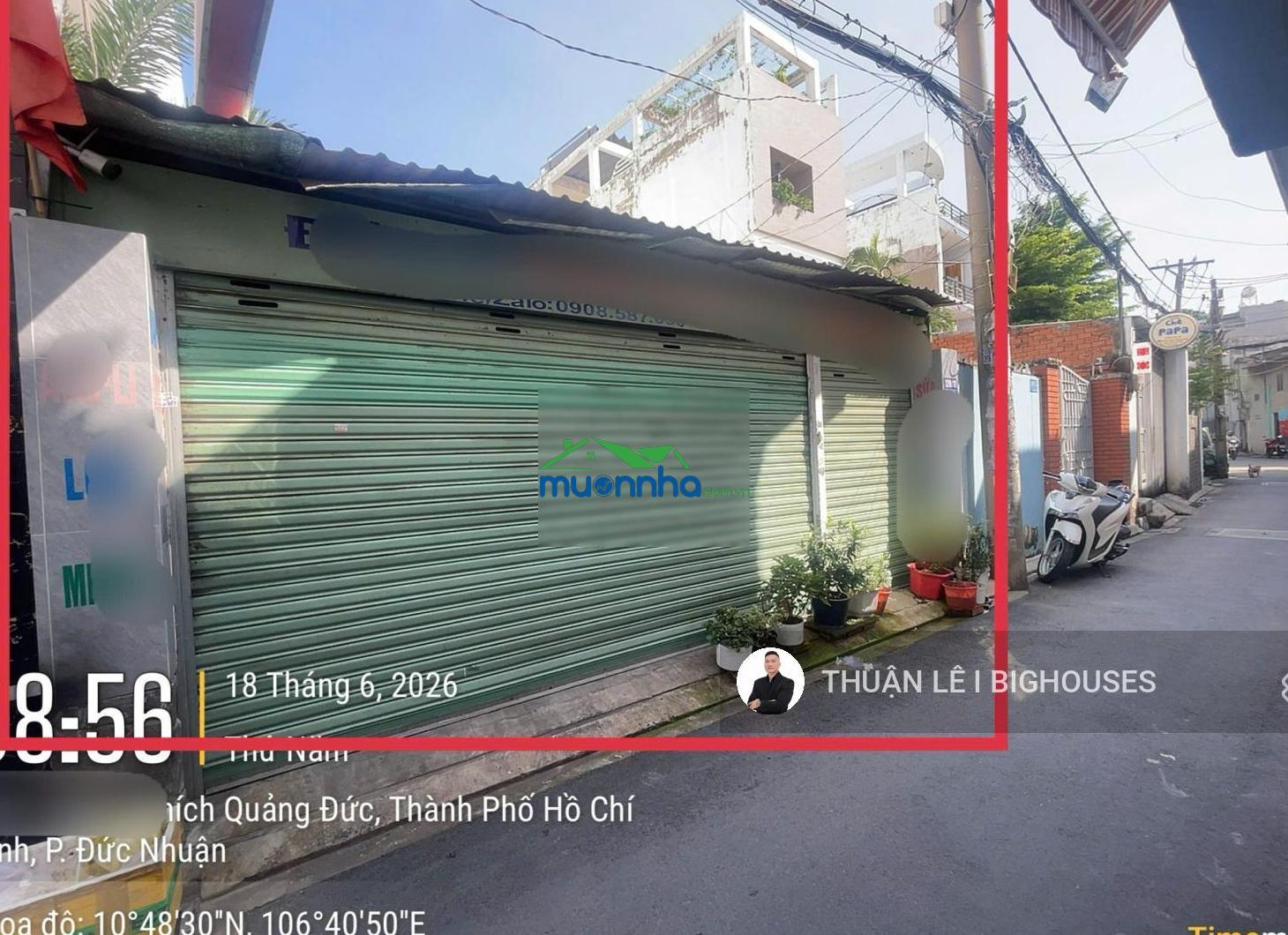 Bán nhà (6,3m x28m) hẻm xe hơi đường thích quảng đức, phú nhuận. nhà cấp 4 - tiện xây mới 5 tầng - 3