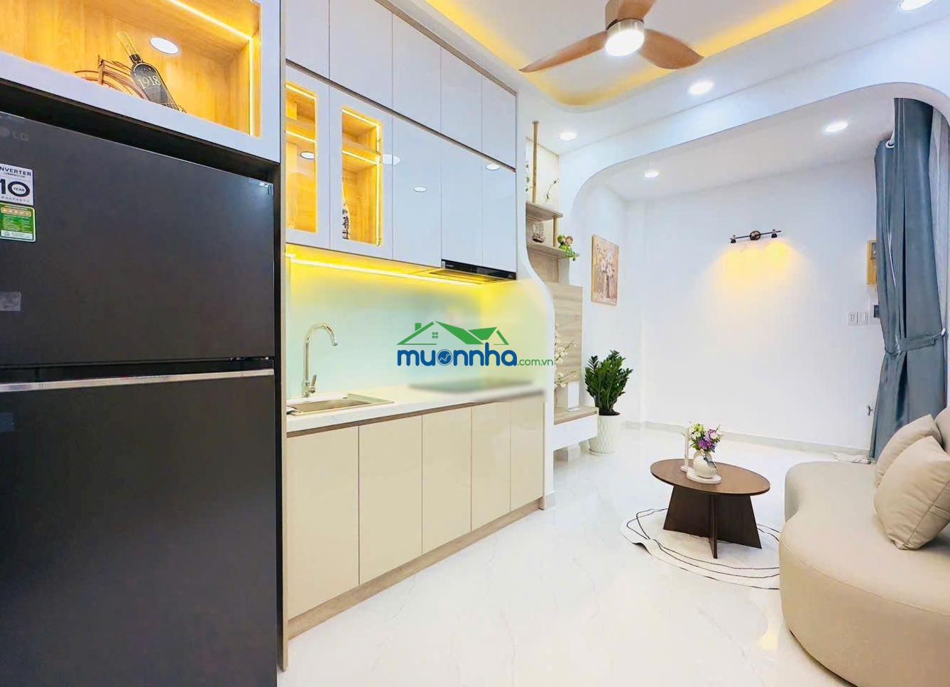 Bán nhà đẹp full nội thất cách mặt tiền nguyễn văn đậu 30m, 2 tầng, 32m2 giá 5,45 tỷ (tl chính chủ)