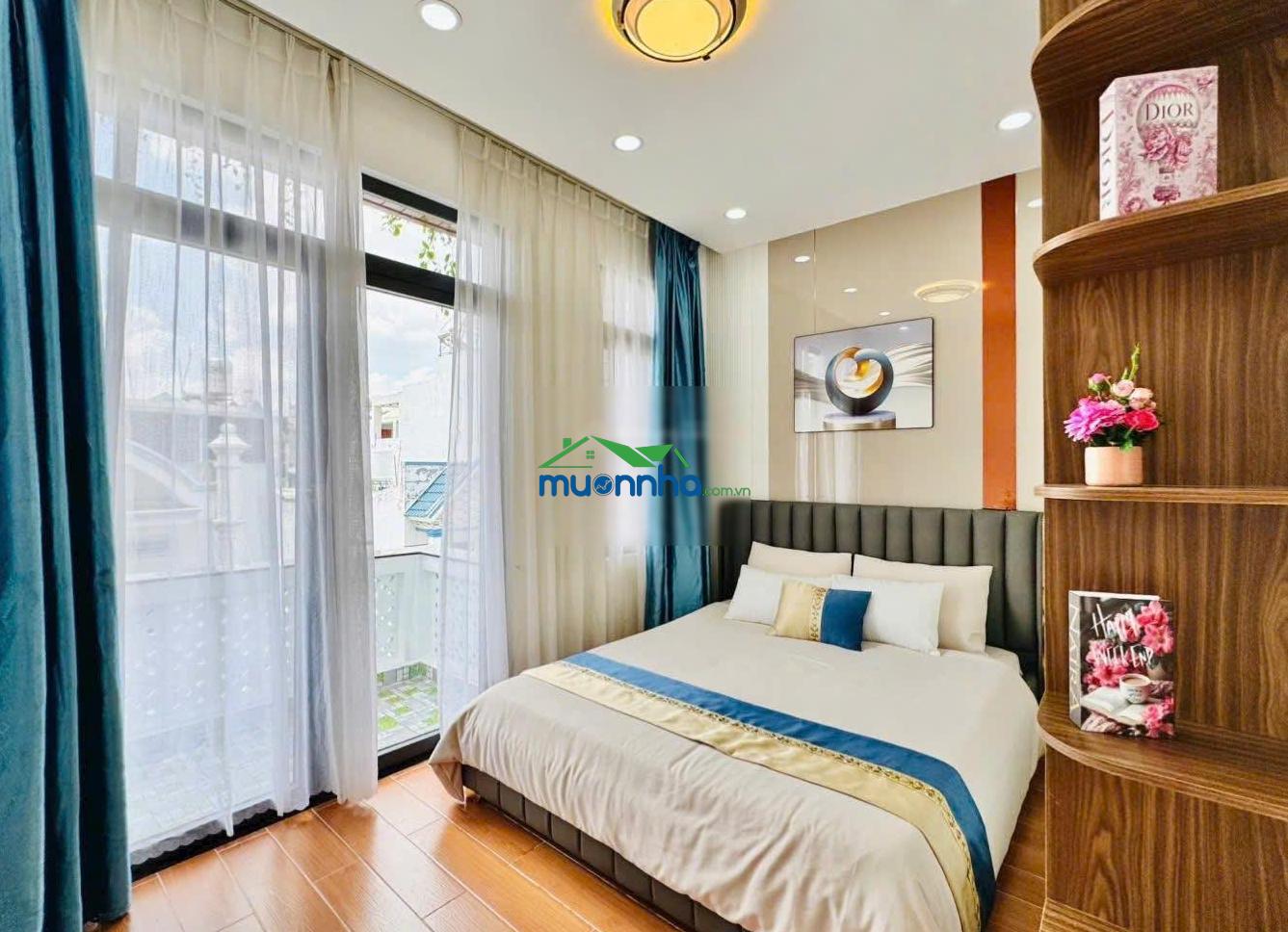 Chính chủ bán 2 tỷ 250. nhà 52m2 lê đức thọ, gò vấp. xây 1 trệt 3 lầu hẻm 5m, sổ sẵn, gần công viên