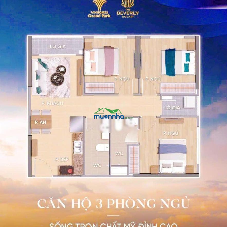 Bán căn 3pn giá chỉ 4,3 tỷ tại tòa beverly solari ký hđmb với chủ đầu tư - 3