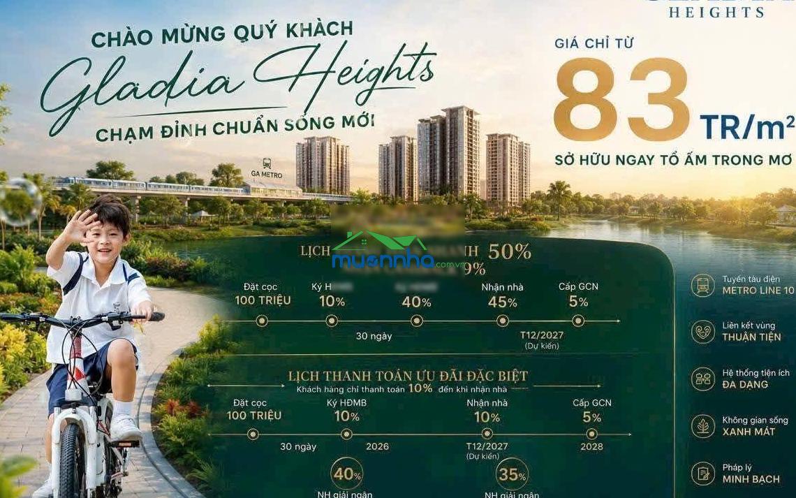 Chính thức nhận booking dự án gladia heights khang điền & kepple land giá 83tr/m2 ngay trung tâm - 2