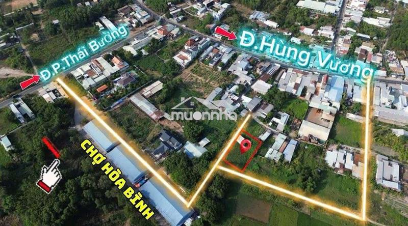 Đất đẹp hàng hiếm full thổ cư ngay trung tâm xã v.thanh sát chợ h.bình
