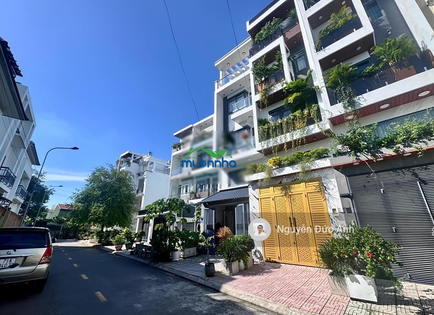 Hxh khu phân lô đường 10m, shr vuông vức 75m2, chủ xây ở tâm huyết 5 tầng có gara ôtô + ô thang máy - 4
