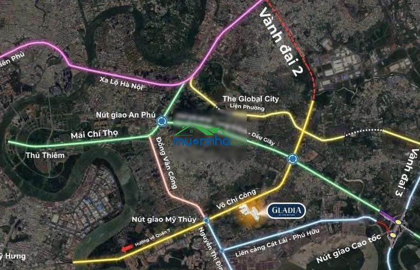 Căn hộ cao cấp view sông gladia heights 2pn 2wc, 85m2. giá 7 tỷ - 2