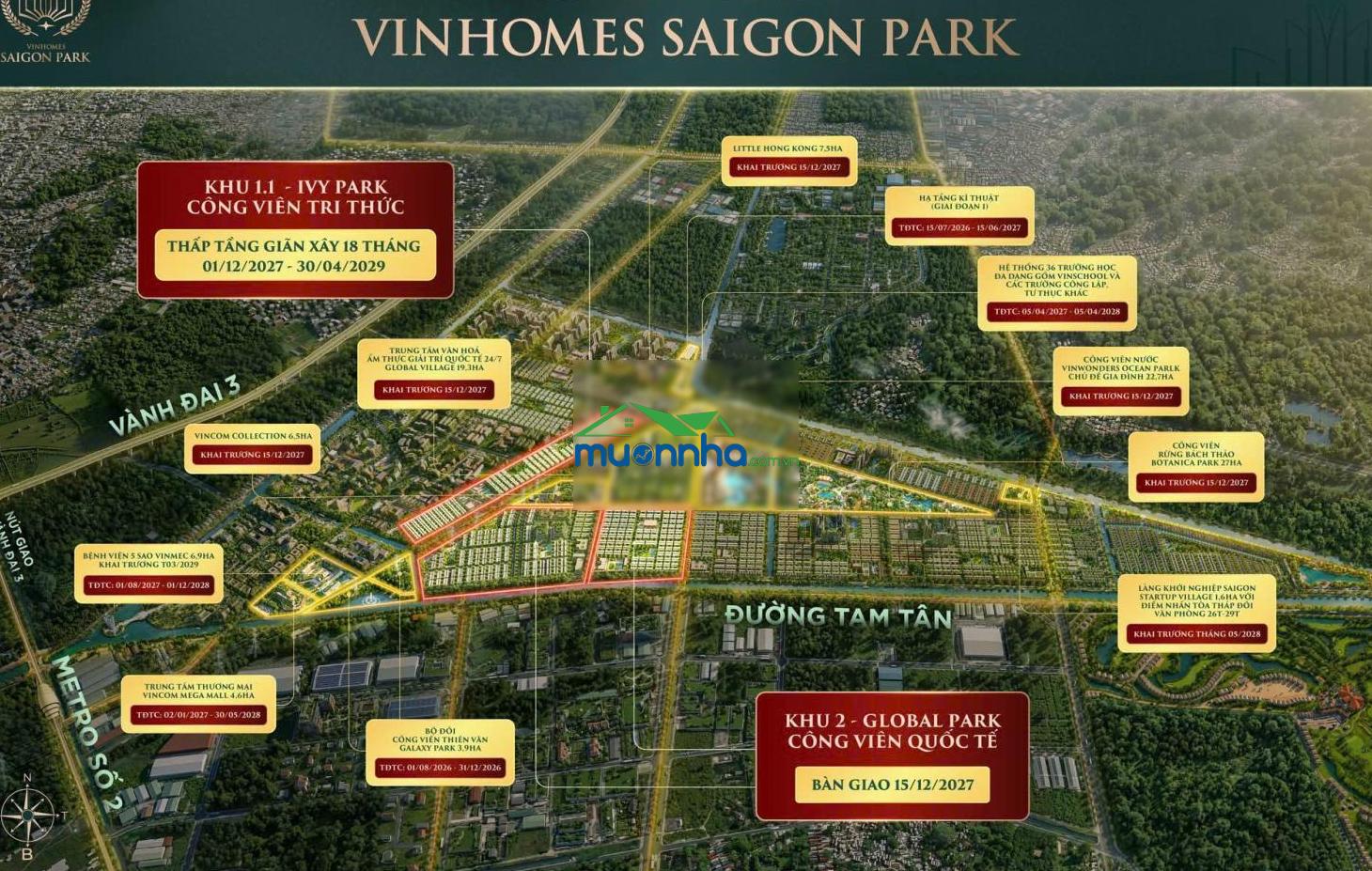 Hàng hiếm - nhà xẻ khe view công viên hồ bơi, cách fashion town chỉ 5 phút đi bộ - 2