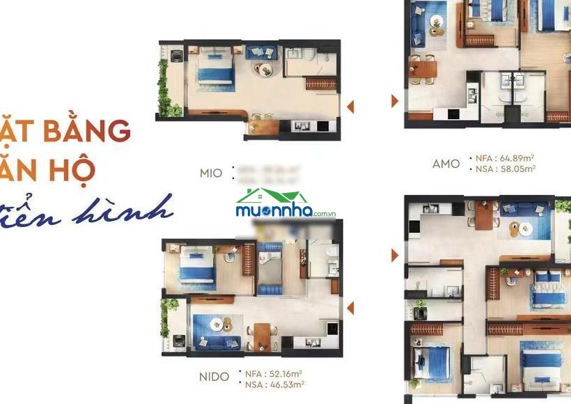 Bán căn hộ góc 2pn2wc 66m² monrei saigon giá chỉ từ 40 triệu/m2 đợt 1, view thoáng, gần metro ql13