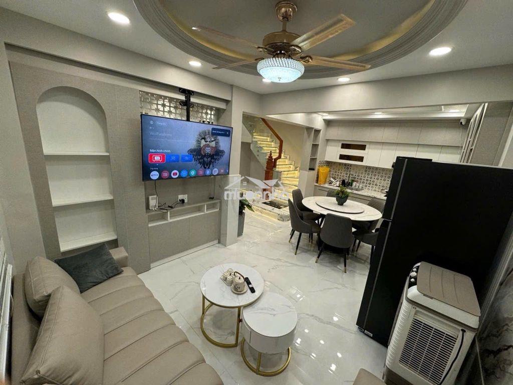 Bán nhà lý phục man cách hẻm ô tô 10m - nội thất đẹp - 02 tầng 6x10m - 4
