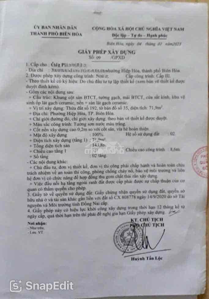Bán lô đất đường đỗ văn thi, phường hiệp hoà, biên hoà - 3