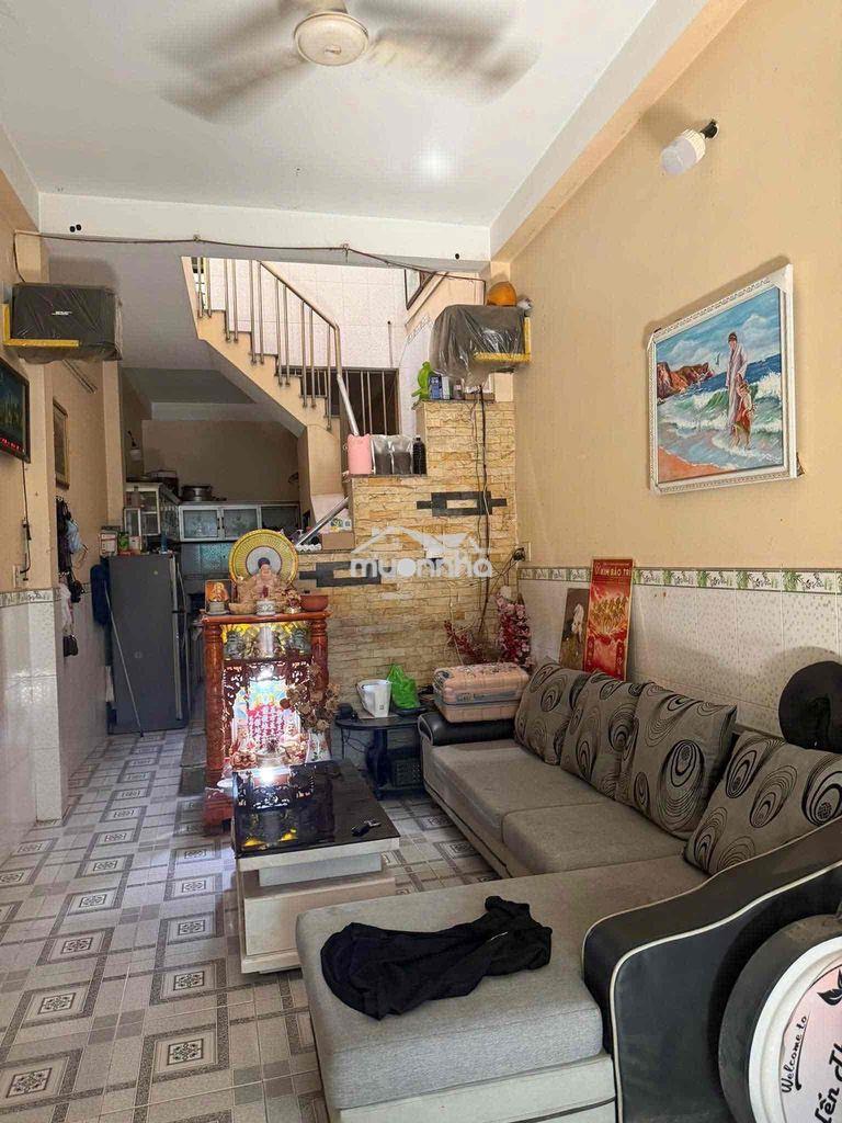 Thuê hẻm 205 tân hoà đông q6, 4,5x17, 1trệt1lầu3pn, nội thất sẵn,12tr