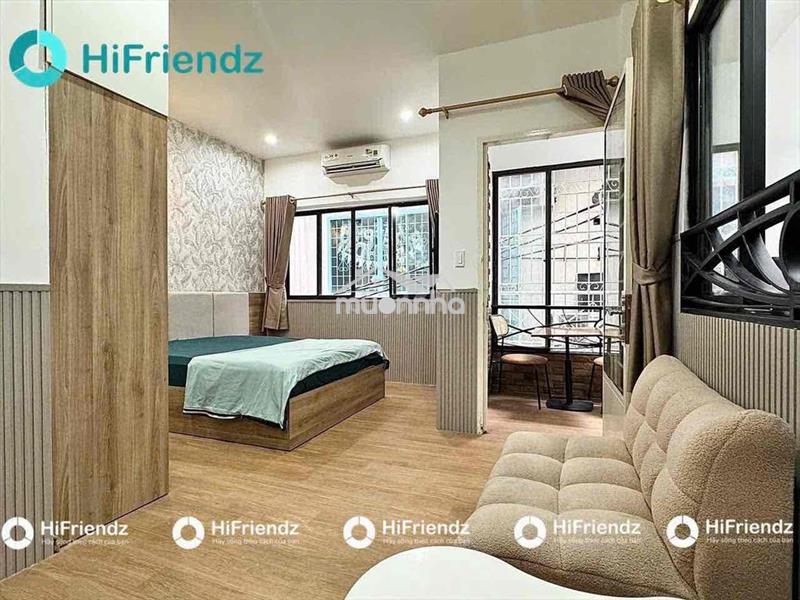 Cho thuê 1pn balcon 40m2 ngăn bếp ngay cầu ba son lê thánh tôn q1