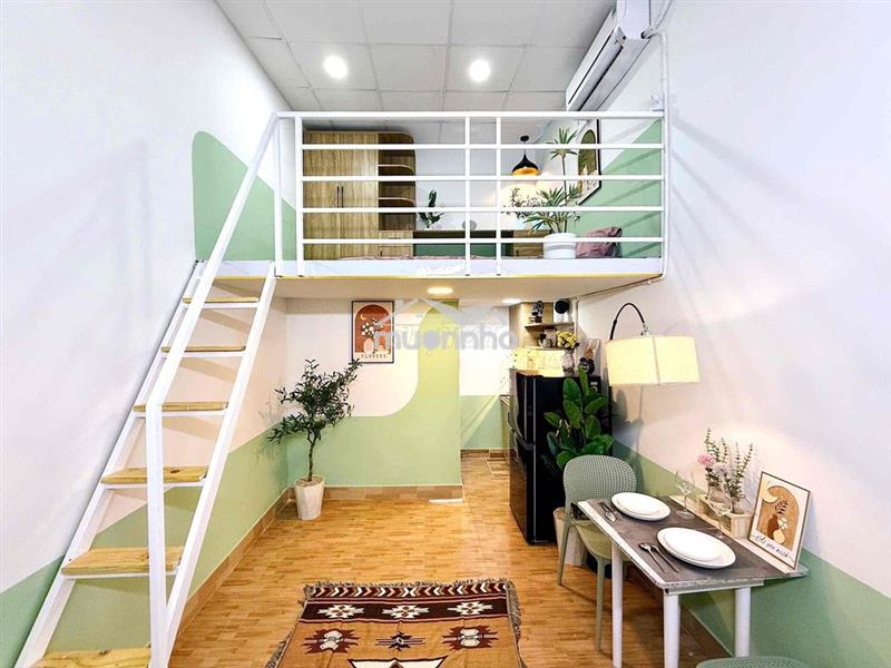 Chung cư mini gác cao full nội thất - gần cầu vượt tl10, kcn tân tạo