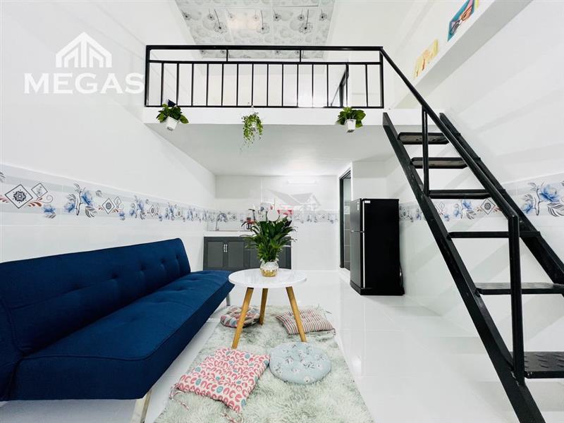 Căn hộ gác cao_máy lạnh_ban công_ngay nguyễn văn quá_chợ cầu tô ký