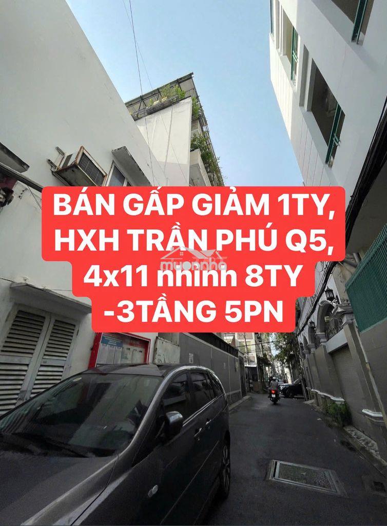 💎Bán gấp giảm 1 tỷ- hxh trần phú 4x11, nhỉnh 8ty, 3 tầng-5pn-5wc🏠