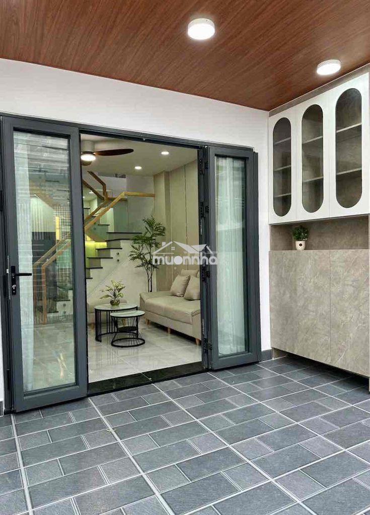 Hẻm 805 phan văn trị p7 vào 100m: 4x16,3 đúc 1t1l - 2