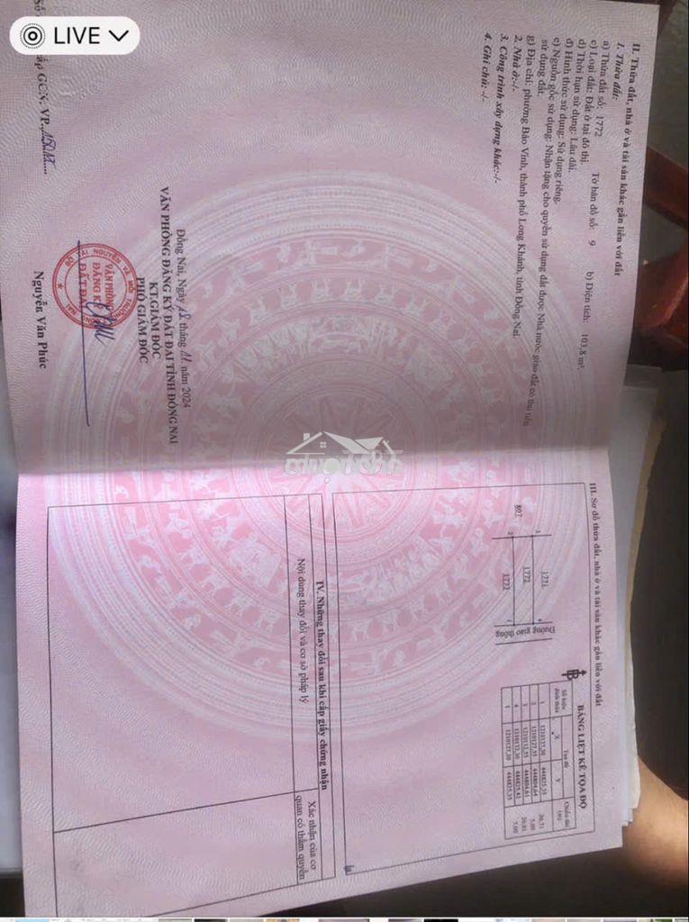 Bán đất nền khu tái định cư