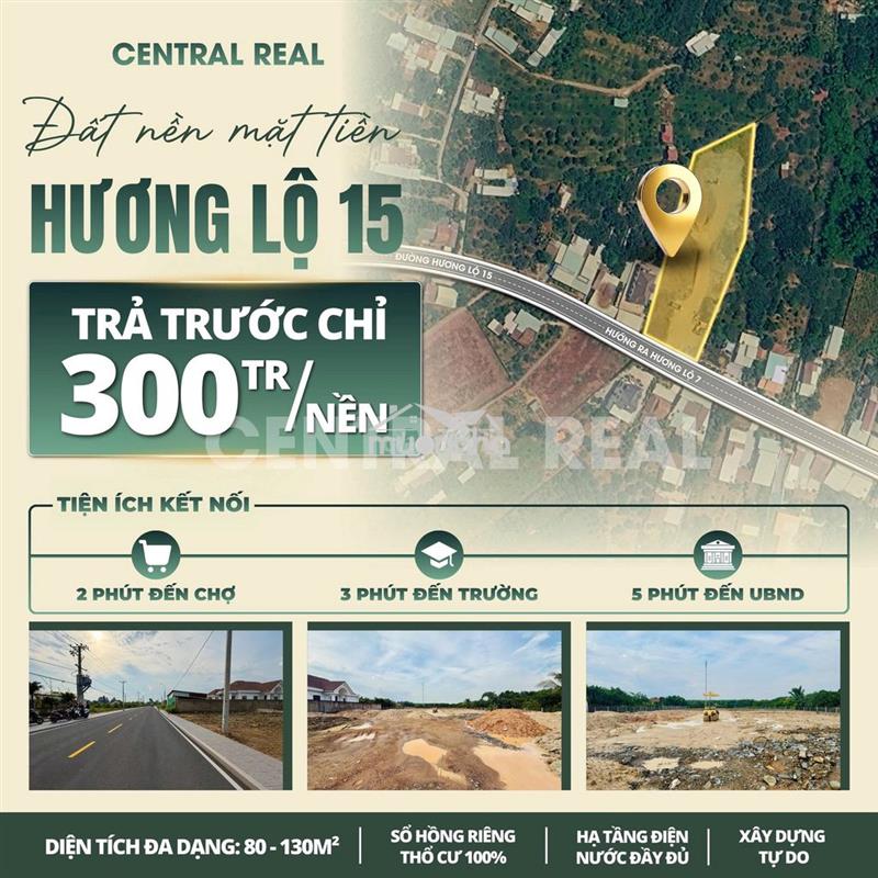 📢 Đất mặt tiền  đường hương lộ 15 siêu hot tại phường tân triều