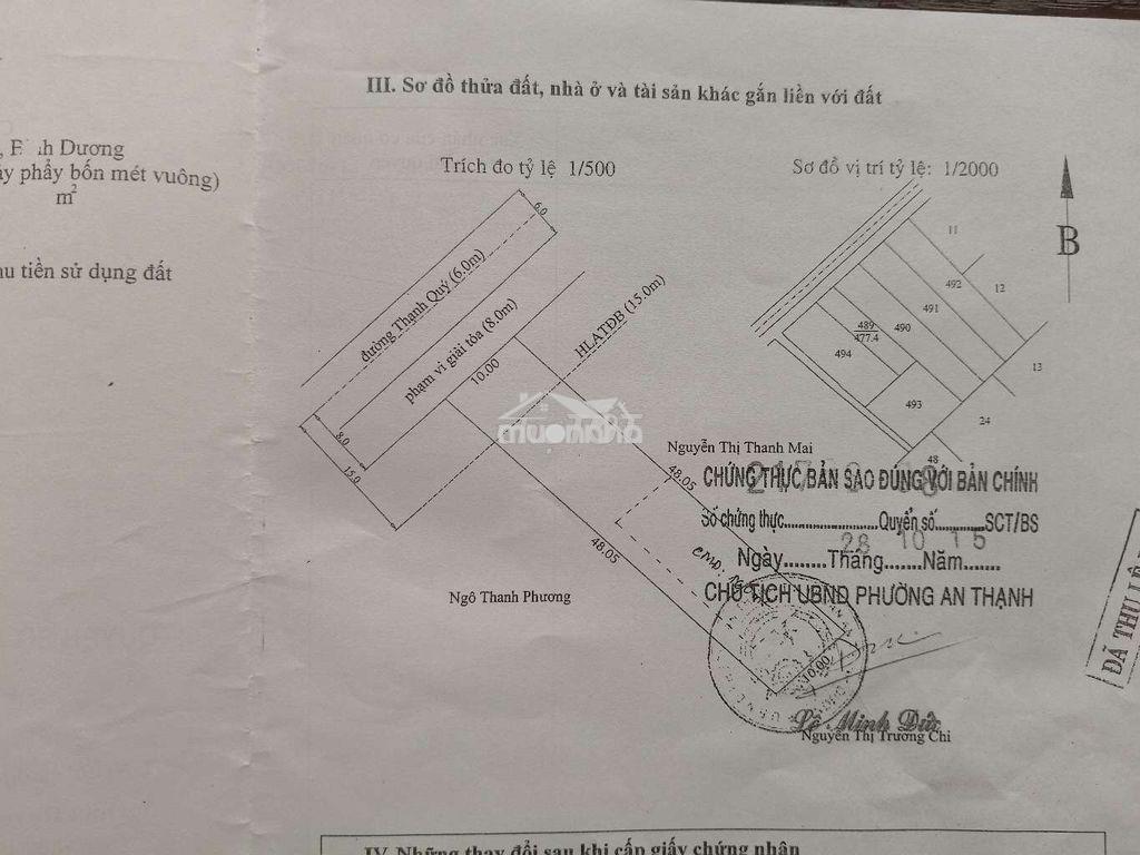 Nhà đất cần bán 477m2_đừờng thạnh quý _gần vsip1 _aeon_cảng - 4