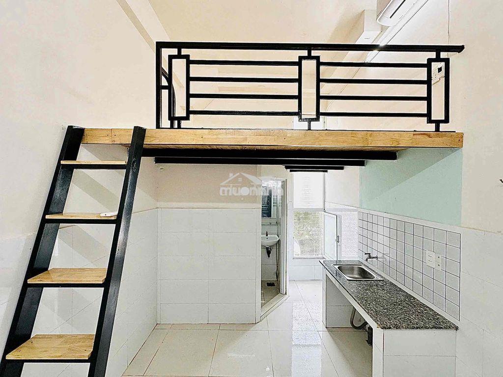 Phòng trọ giá rẻ, gác cao 1m8 có thang máy, gần khu etown cộng hoà - 3