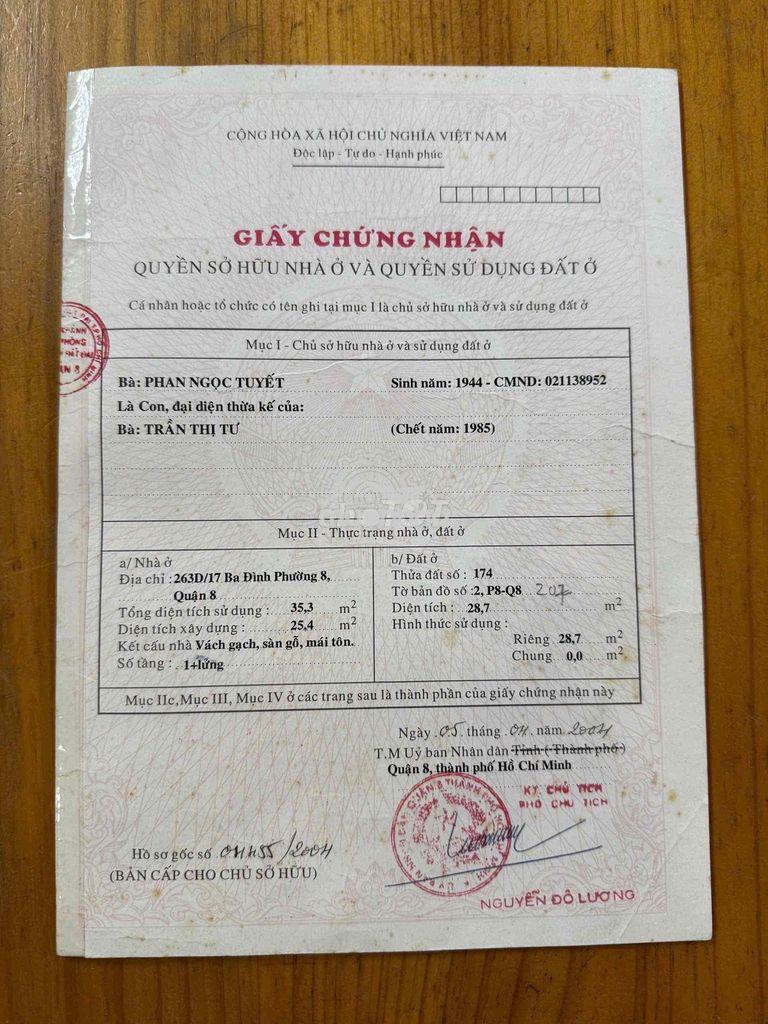 Mình chính chủ cần bán 1 lửng- lầu nhà mới