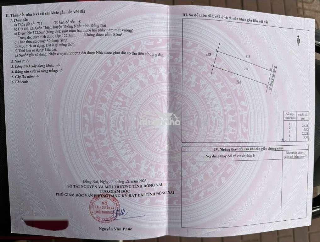 Đất thổ cư 100% xuân thiện, thống nhất, đồng nai. shr - 3