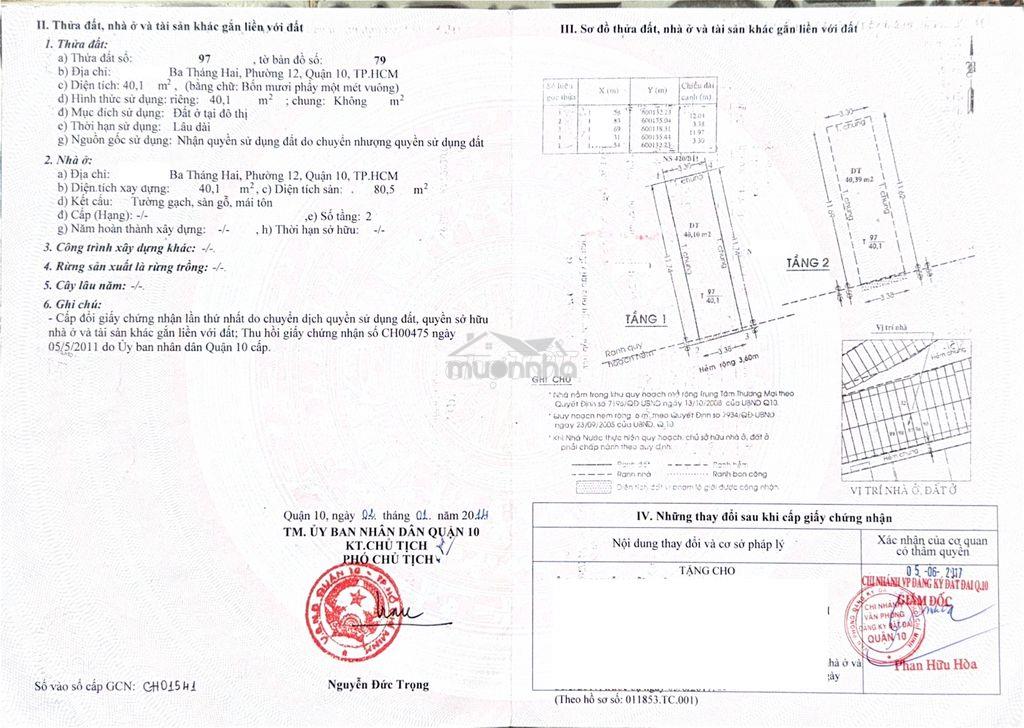 Cần bán nhà hẽm 4m đường 3/2. diện tích : 41m2 - 4