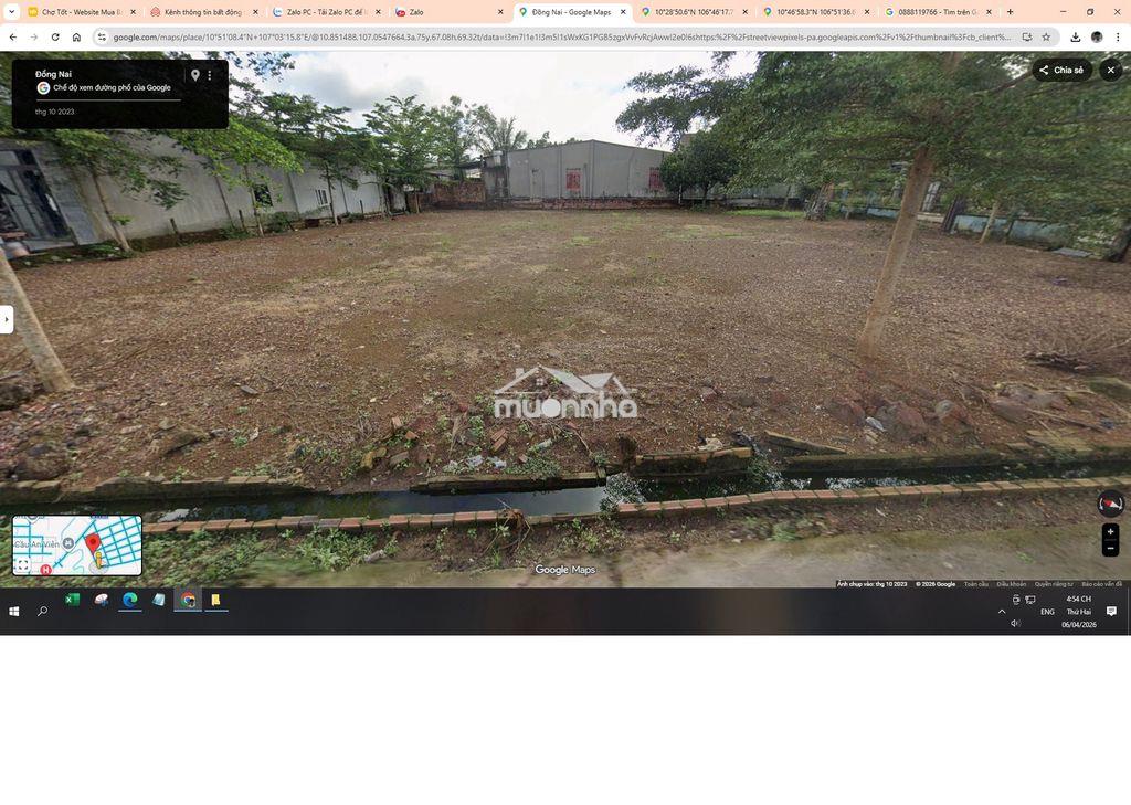  1,260m2 có 300 thổ, góc 2mt cách sân bay lt 8,6km, bình an, l thành  - 3